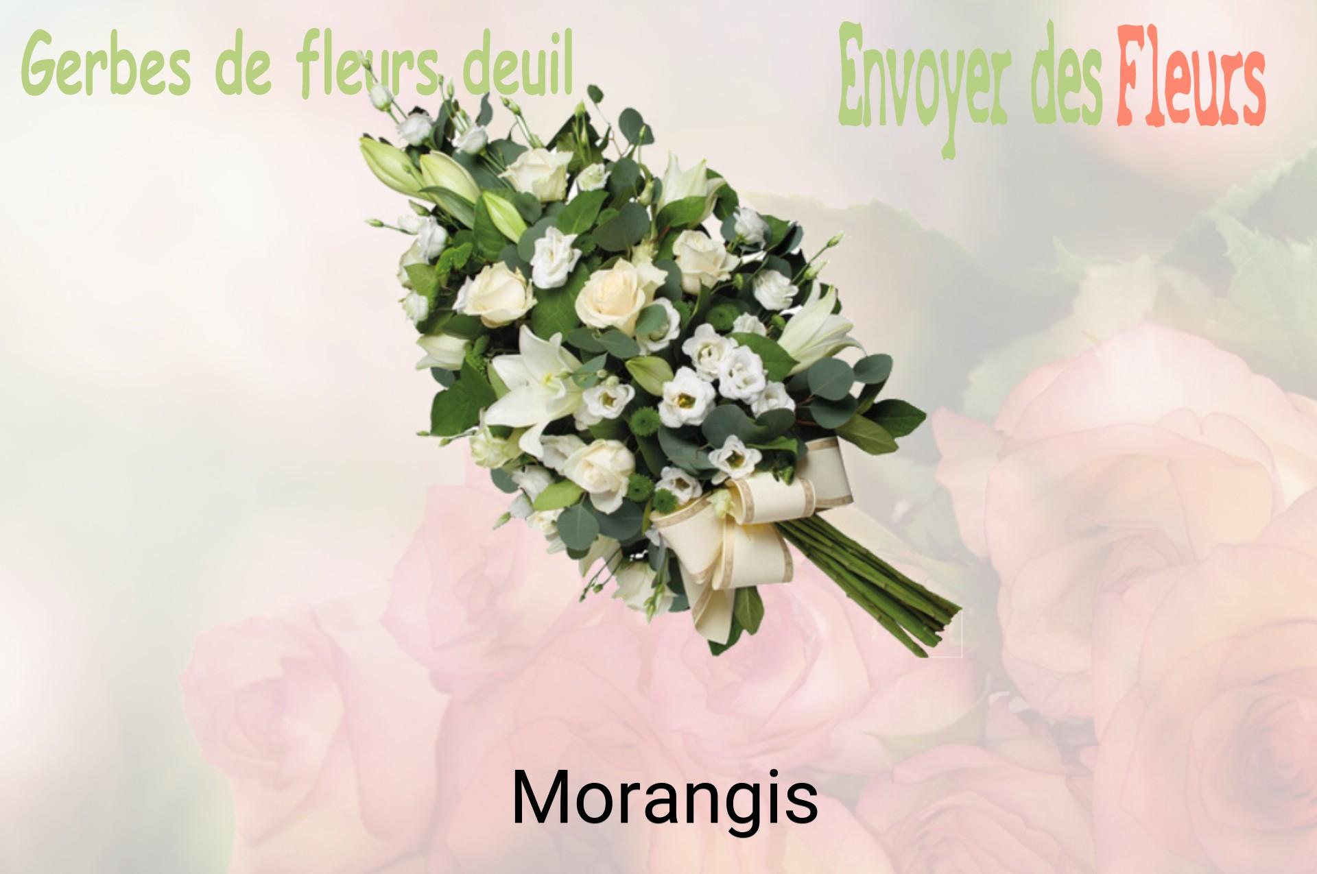 Gerbe de fleurs de deuil livrée à Morangis